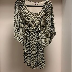 Domain sleeve shirt dress